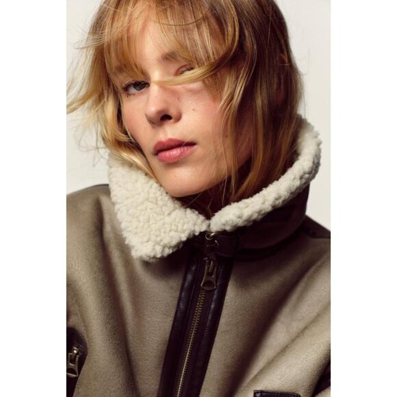 ZARA SHORT DOUBLE-FACED JACKET - Picture 4 of 11